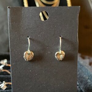 Elegant Sterling Silver Leaf Earrings